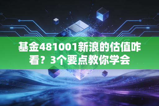 基金481001新浪的估值咋看？3个要点教你学会