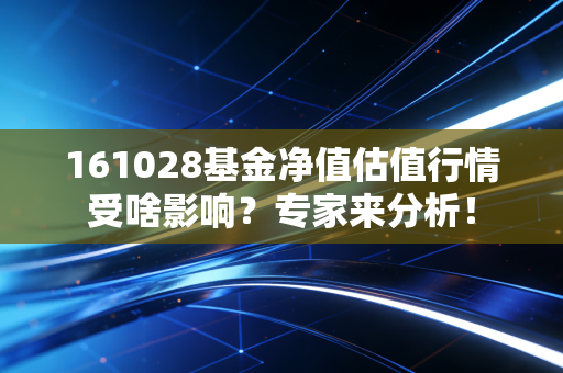 161028基金净值估值行情受啥影响？专家来分析！