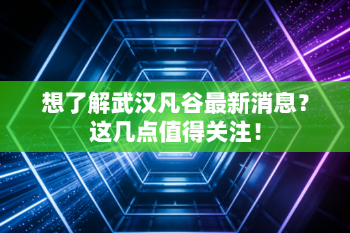 想了解武汉凡谷最新消息？这几点值得关注！