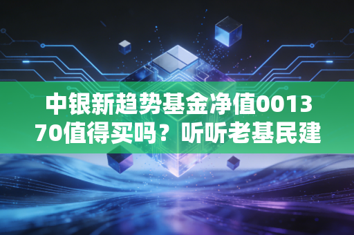 中银新趋势基金净值001370值得买吗？听听老基民建议！