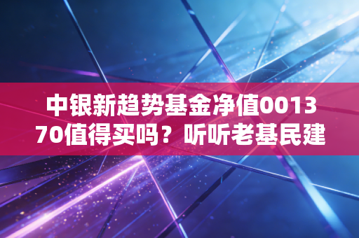 中银新趋势基金净值001370值得买吗？听听老基民建议！