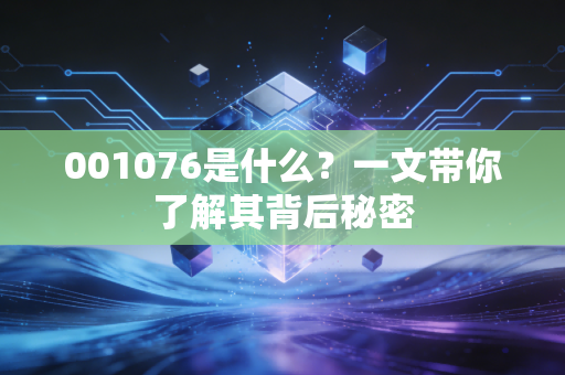 001076是什么？一文带你了解其背后秘密