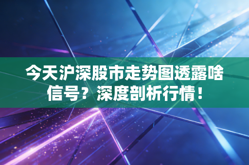 今天沪深股市走势图透露啥信号？深度剖析行情！
