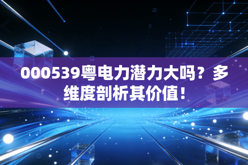 000539粤电力潜力大吗？多维度剖析其价值！
