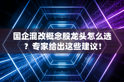 国企混改概念股龙头怎么选？专家给出这些建议！