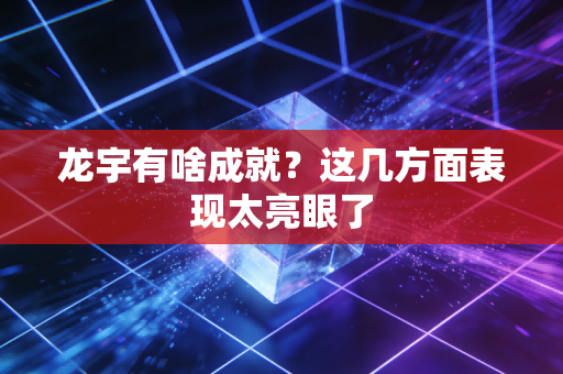 龙宇有啥成就？这几方面表现太亮眼了