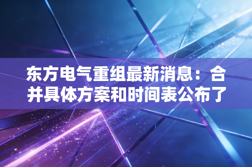 东方电气重组最新消息：合并具体方案和时间表公布了吗？