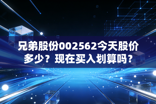 兄弟股份002562今天股价多少？现在买入划算吗？