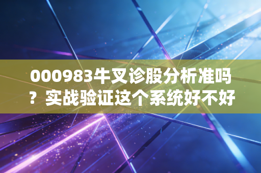 000983牛叉诊股分析准吗？实战验证这个系统好不好用！
