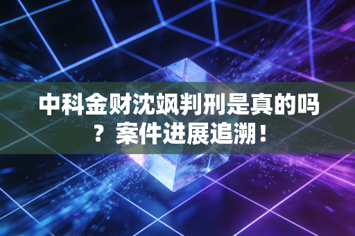 中科金财沈飒判刑是真的吗？案件进展追溯！