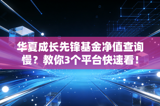 华夏成长先锋基金净值查询慢？教你3个平台快速看！