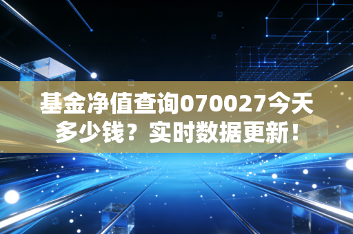 基金净值查询070027今天多少钱?实时数据更新!