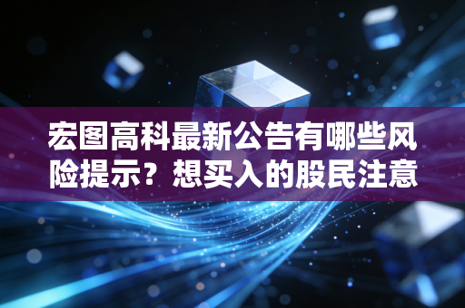宏图高科最新公告有哪些风险提示？想买入的股民注意了！