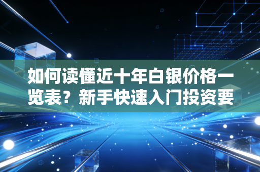 如何读懂近十年白银价格一览表？新手快速入门投资要看这篇！
