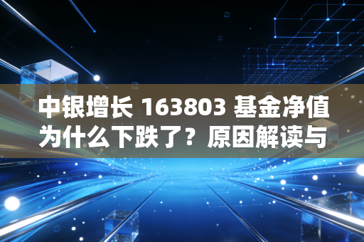 中银增长 163803 基金净值为什么下跌了？原因解读与操作建议！