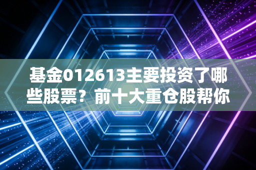 基金012613主要投资了哪些股票？前十大重仓股帮你分析！