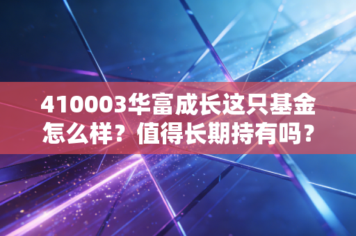 410003华富成长这只基金怎么样？值得长期持有吗？
