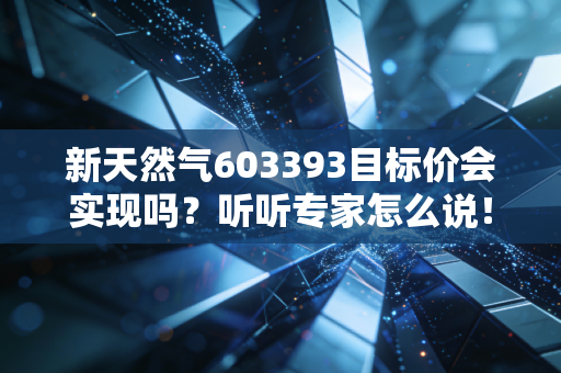 新天然气603393目标价会实现吗？听听专家怎么说！