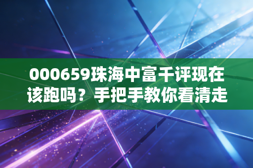 000659珠海中富千评现在该跑吗？手把手教你看清走势！