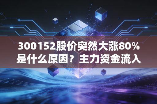 300152股价突然大涨80%是什么原因？主力资金流入分析！
