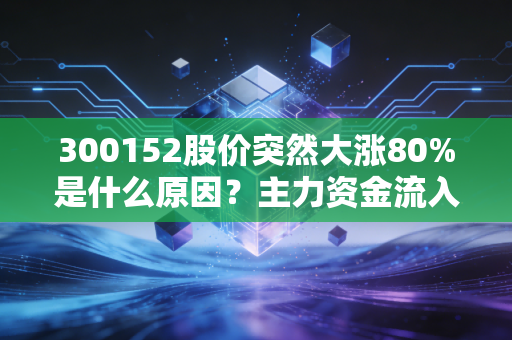 300152股价突然大涨80%是什么原因？主力资金流入分析！