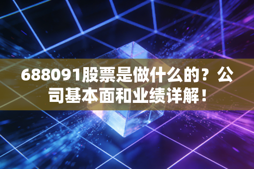 688091股票是做什么的?公司基本面和业绩详解!