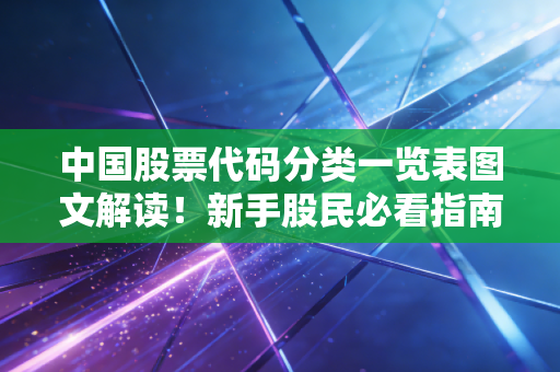 中国股票代码分类一览表图文解读！新手股民必看指南