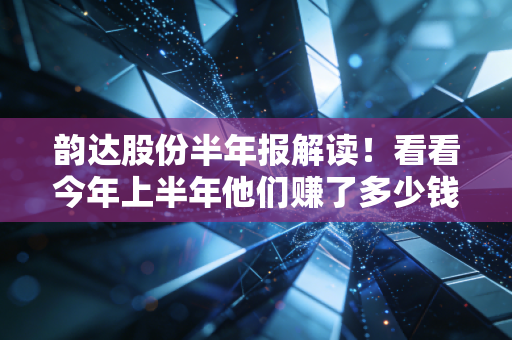 韵达股份半年报解读！看看今年上半年他们赚了多少钱？