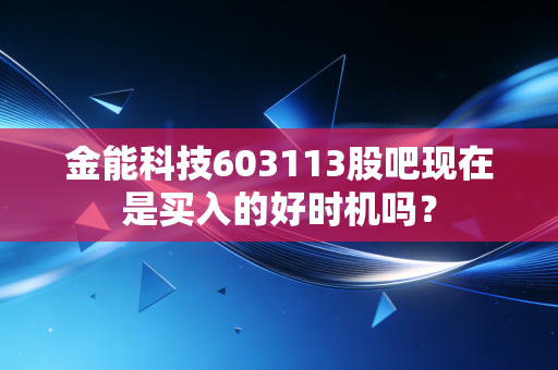 金能科技603113股吧现在是买入的好时机吗？