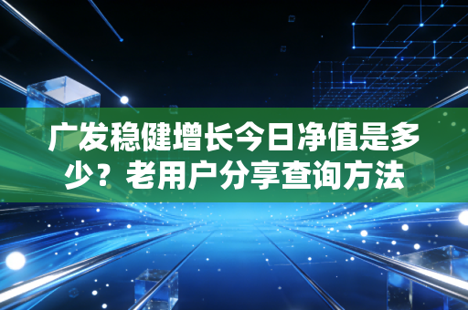 广发稳健增长今日净值是多少？老用户分享查询方法
