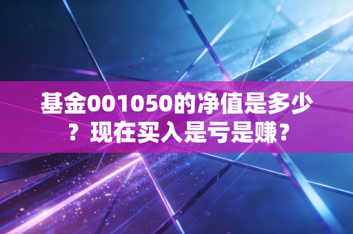 基金001050的净值是多少？现在买入是亏是赚？