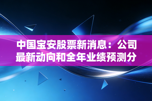 中国宝安股票新消息：公司最新动向和全年业绩预测分析！