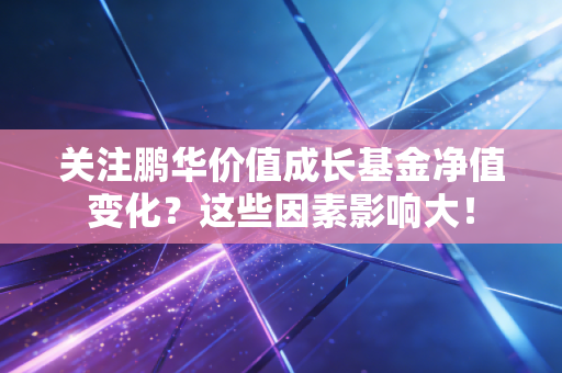 关注鹏华价值成长基金净值变化？这些因素影响大！
