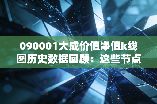 090001大成价值净值k线图历史数据回顾：这些节点很重要！