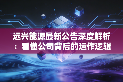 远兴能源最新公告深度解析：看懂公司背后的运作逻辑