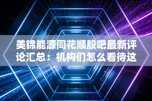 美锦能源同花顺股吧最新评论汇总：机构们怎么看待这只股？