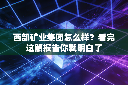 西部矿业集团怎么样？看完这篇报告你就明白了