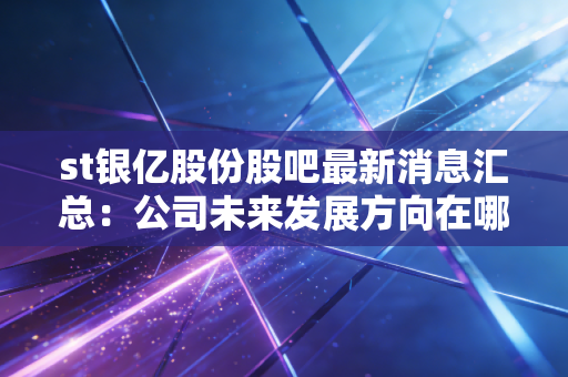 st银亿股份股吧最新消息汇总：公司未来发展方向在哪里？