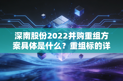深南股份2022并购重组方案具体是什么？重组标的详细分析！
