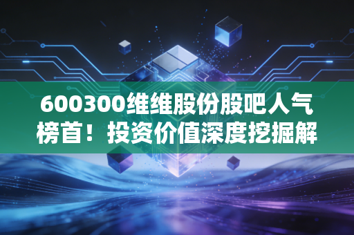 600300维维股份股吧人气榜首!投资价值深度挖掘解析!