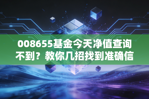 008655基金今天净值查询不到?教你几招找到准确信息!