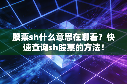 股票sh什么意思在哪看？快速查询sh股票的方法！