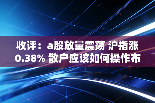 收评:a股放量震荡 沪指涨0.38% 散户应该如何操作布局