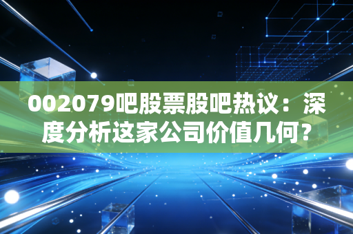 002079吧股票股吧热议：深度分析这家公司价值几何？