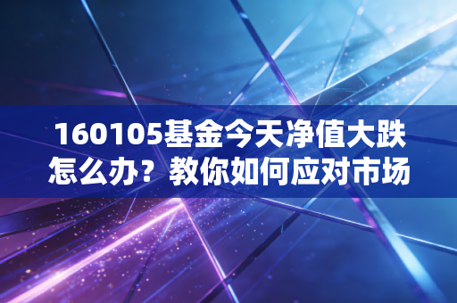 160105基金今天净值大跌怎么办？教你如何应对市场波动！