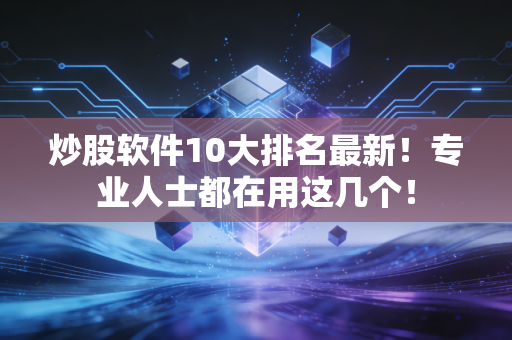 炒股软件10大排名最新！专业人士都在用这几个！