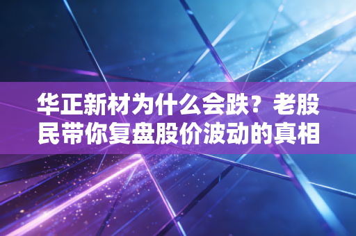 华正新材为什么会跌?老股民带你复盘股价波动的真相!