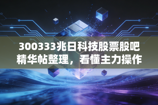 300333兆日科技股票股吧精华帖整理，看懂主力操作思路！