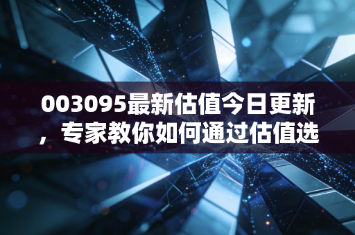 003095最新估值今日更新，专家教你如何通过估值选基！