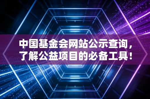中国基金会网站公示查询，了解公益项目的必备工具！